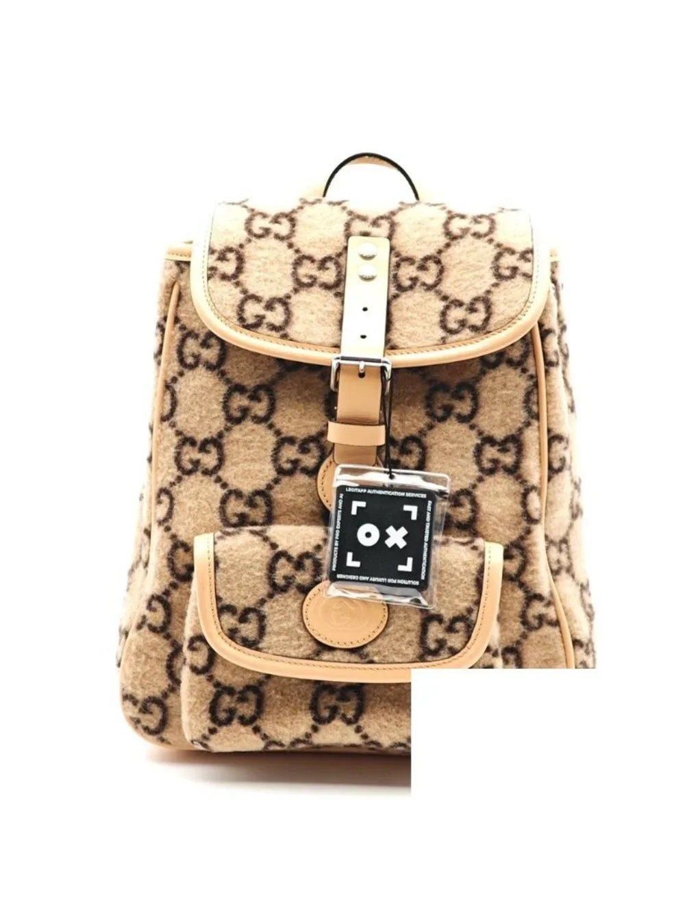 Gucci GG Wool Backpack Gray